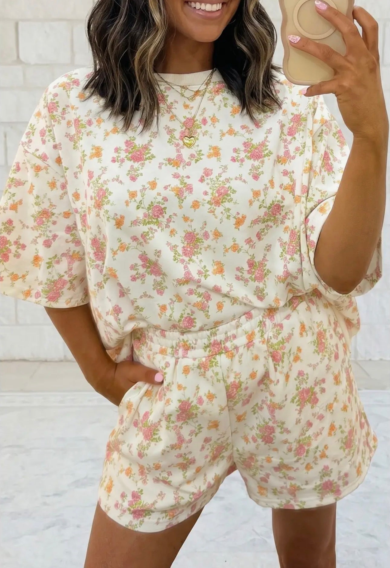 Yellow Flower Matching Set